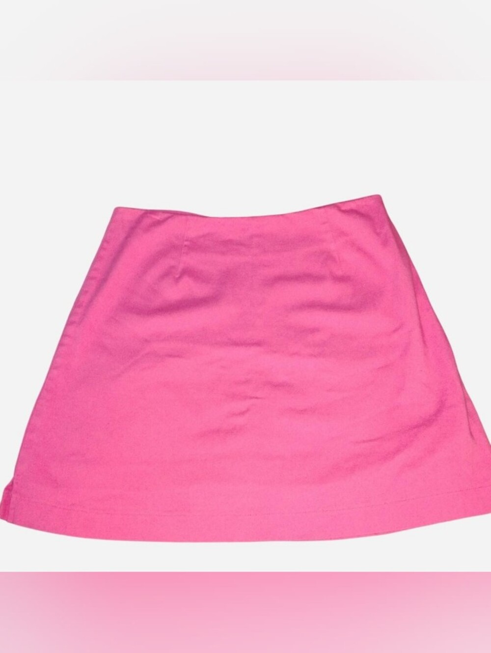 Vintage Metrostyle Pink Stretch A-Line Mini Skirt - Size 10 - Picture 5 of 5